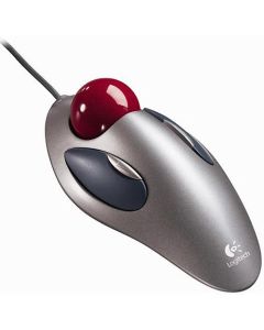 Logitech Trackman Marble 2 Button Wired Track Ball Optical Mouse (Slightly Used) - 910-000806