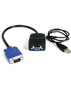 StarTech: 2-Port VGA Video Splitter (Black, USB Powered) - ST122LE