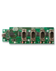 FTDI: USB Hi-Speed to RS232 Serial Converter Assembly with 4 DB9 Ports, uses FT4232H - USB-COM232-PLUS4