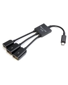  3 Port (2 USB + 1 Micro USB) OTG 