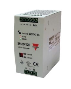 Carlo Gavazzi: Switching Power Supply, AC-DC, 24V, 5A, 93-264 Vin Din Rail - SPD241201N