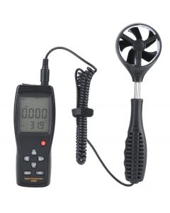 Smart Sensor: Digital Handheld Anemometer 0.3-45m/s Wind Speed Temperature Humidity Tester - AS856