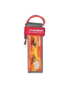 Floureon - Lipo Battery 7.4V 6200mAh 2S 40C with Deans Connector for RC Airplane