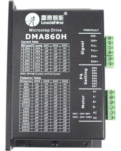 Leadshine: Stepper Motor Driver Controller for Nema23/Nema24/Nema34, 8-80VAC, 24-100VDC, 2.0A-7.2A, 200KHz- DMA860H - MD-02258| InStock.PK