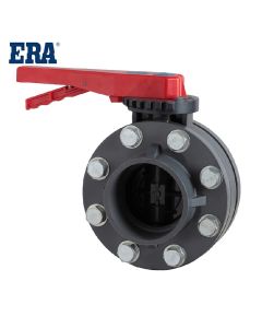 ERA: Plastic PVC Butterfly Valve with Flange 4" PN10 - DN100-4" UBV02 - MD-02193| InStock.PK