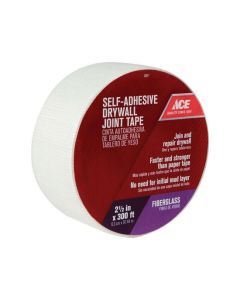 Ace: Fiberglass Mesh White Self Adhesive Drywall Joint Tape 300 ft, 2.5"W - 13511 462170