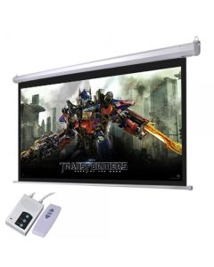 Electric Wall-Mounted Multimedia Screen 120'' (6Ft x 8Ft) With Remote Control 