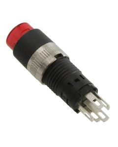 NKK: Pushbutton Switches SPDT ON-(ON) RND Red - HB15CKW01-5C-CB