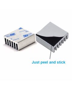 Alumenium Heat Sink With 3M 9448A Thermal Tape 8.9mmx8.9mmx4mm