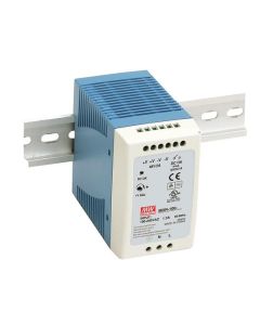 Meanwell: AC-DC Industrial DIN Rail Power Supply; Output 24Vdc at 4A; - MDR-100-24