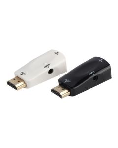 Mini HDMI To VGA Male To Female Converter With Audio Jack