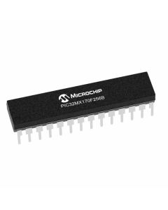 Microchip: 32-bit RISC Microcontroller 50-MHz, 83 DMIPS,  256KB/64KB - PIC32MX170F256B-50I/SP