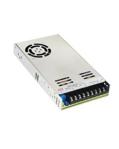 Meanwell: AC-DC Single Output Enclosed Power Supply; 12VDC; 13.4A; PFC; Forced Air Cooling; 1- RSP-320-24