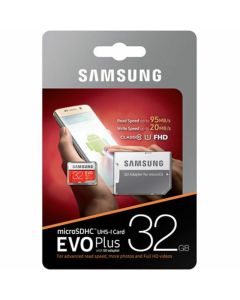 Samsung - Evo Plus MicroSDHC UHS-I Card (Class-10) P5MBps-Samsung-32GB