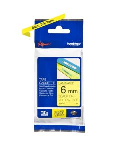 Brother Soft: Genuine Labelling Tape Cassette – Black on Yellow, 6mm 8M - TZe-611 