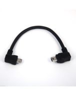 Right Angle Micro to Left Angle Mini USB OTG Cable for Digital Amplifier 15cm 6"
