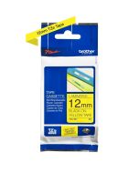 Brother: Genuine Labelling Tape – Black on Yellow, 12mm, 8M - TZe-631