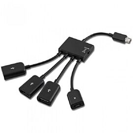  4 Port (3 USB + 1 Micro USB) OTG/Charge 