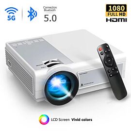 L36P 1080P Mini Portable Smart Projector with Wi-Fi & Bluetooth - MD-02342| InStock.PK
