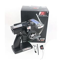 Flysky: 2.4Ghz 3-Channel RC Transmitter FS-GT3B + FS-GR3E Receiver - RC-02174| InStock.PK