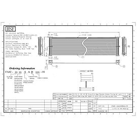 Ribben Cable with Header 100P Same Direction 1.27mm Pitch