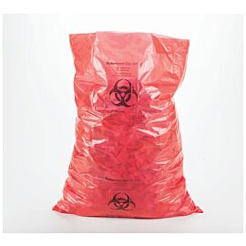 Fisherbrand: Box of 100 Bags Autoclavable Biohazard Waste Bag Red Polypropylene 37"x48" - 01-828-E