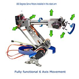 Fully Assembled 6 Axis Mechanical Robotic Arm
