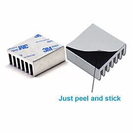 Alumenium Heat Sink With 3M 9448A Thermal Tape 8.9mmx8.9mmx4mm