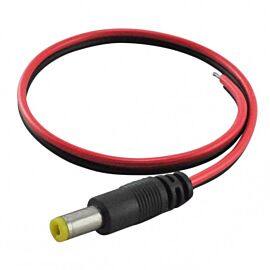 DC Male Power Supply Jack Connector with Wire 5.5mm x 2.1mm - CN-02118| InStock.PK