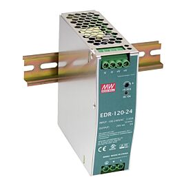 MeanWell: EDR-120-24, Single Output Industrial DIN Rail Power Supply (24V, 5A, 120W)