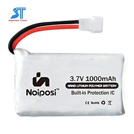 Noiposi - High Discharge Lipo Battery 3.7v 1000mah 20C 5 Pcs with X6 Charger for Quadcopter
