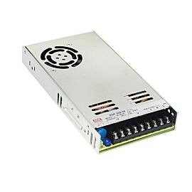 Meanwell: AC-DC Single Output Enclosed Power Supply; 12VDC; 13.4A; PFC; Forced Air Cooling; 1- RSP-320-24