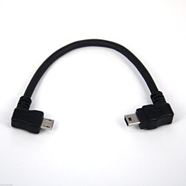 Right Angle Micro to Left Angle Mini USB OTG Cable for Digital Amplifier 15cm 6"