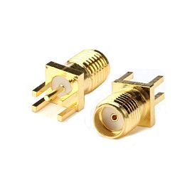 SMA Female Coax RF Straight PCB Connector Jack  - CN-02077| InStock.PK