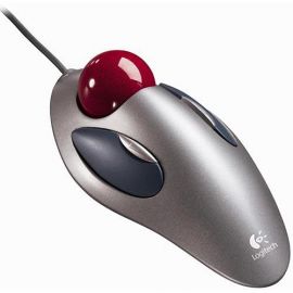 Logitech Trackman Marble 2 Button Wired Track Ball Optical Mouse - 910-000806
