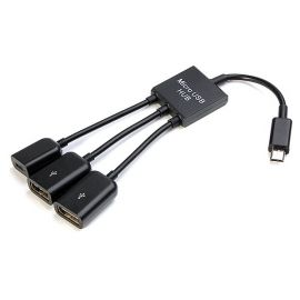 3 Port (2 USB + 1 Micro USB) OTG