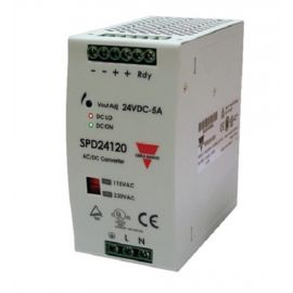 Carlo Gavazzi: Switching Power Supply, AC-DC, 24V, 5A, 93-264 Vin Din Rail - SPD241201N