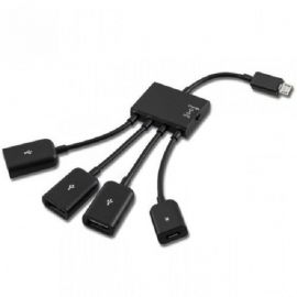 4 Port (3 USB + 1 Micro USB) OTG/Charge