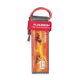 Floureon - Lipo Battery 7.4V 6200mAh 2S 40C with Deans Connector for RC Airplane