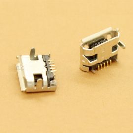 MicroUSB Board Connector 5Pin with Through Hole Support Legs