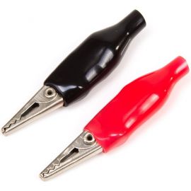 Crocodile  Alligator Clip Connector Pair Red & Black - 45mm - CN-02064| InStock.PK