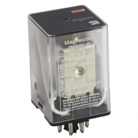 Schneider: Octal 8 Pin General Purpose Relay 24VAC, 750R, DPDT, 10A, - 750XBXRC-24A