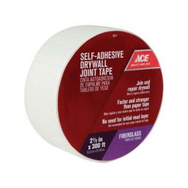 Ace: Fiberglass Mesh White Self Adhesive Drywall Joint Tape 300 ft, 2.5"W - 13511 462170