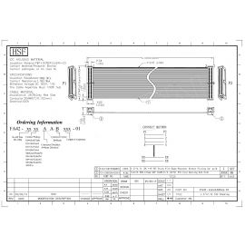 Ribben Cable with Header 100P Same Direction 1.27mm Pitch