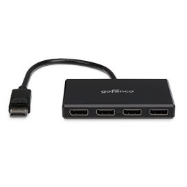 DisplayPort 1.2 4-Port MST Hub/Splitter – Black