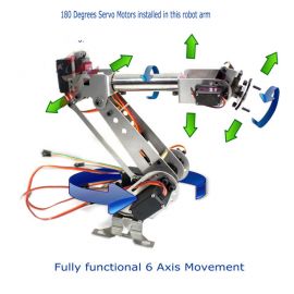 Fully Assembled 6 Axis Mechanical Robotic Arm