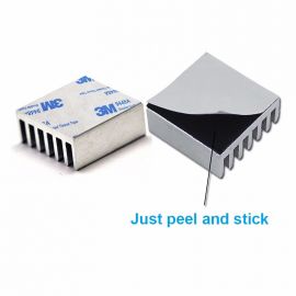 Alumenium Heat Sink With 3M 9448A Thermal Tape 8.9mmx8.9mmx4mm