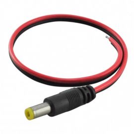 DC Male Power Supply Jack Connector with Wire 5.5mm x 2.1mm - CN-02118| InStock.PK