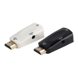 Mini HDMI To VGA Male To Female Converter With Audio Jack