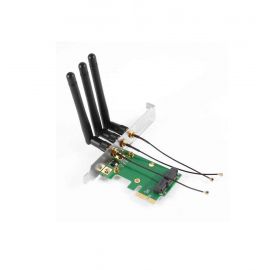 Mini PCI-E Express To PCI-E Wireless Adapter (3 Antennas)